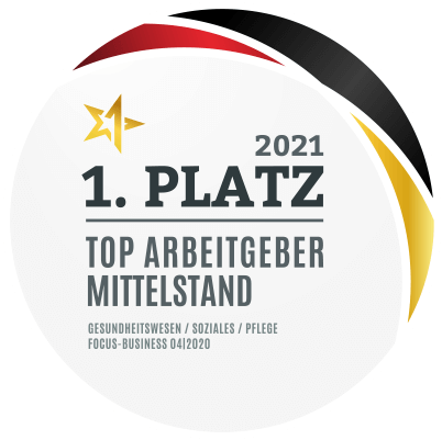 Siegel: 1. Platz - bester Arbeitergeber 2021