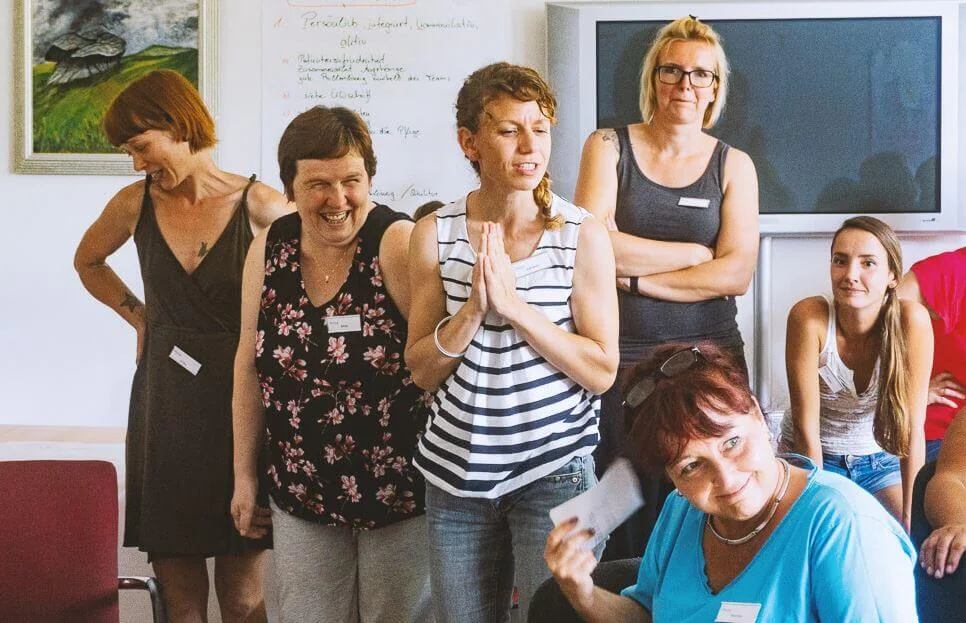 Teamfoto bei einer internen Veranstaltung