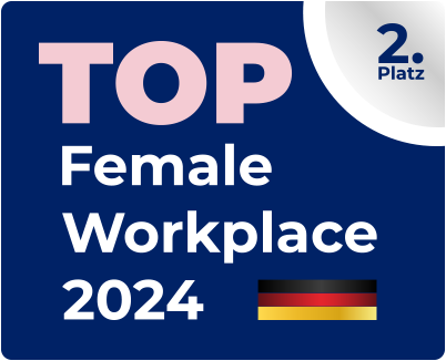 2. Platz "Top Female Workplace Deutschland 2024"